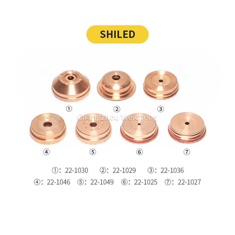 Capuchon de bouclier consommable de découpe plasma 22-1027 pour torche à plasma