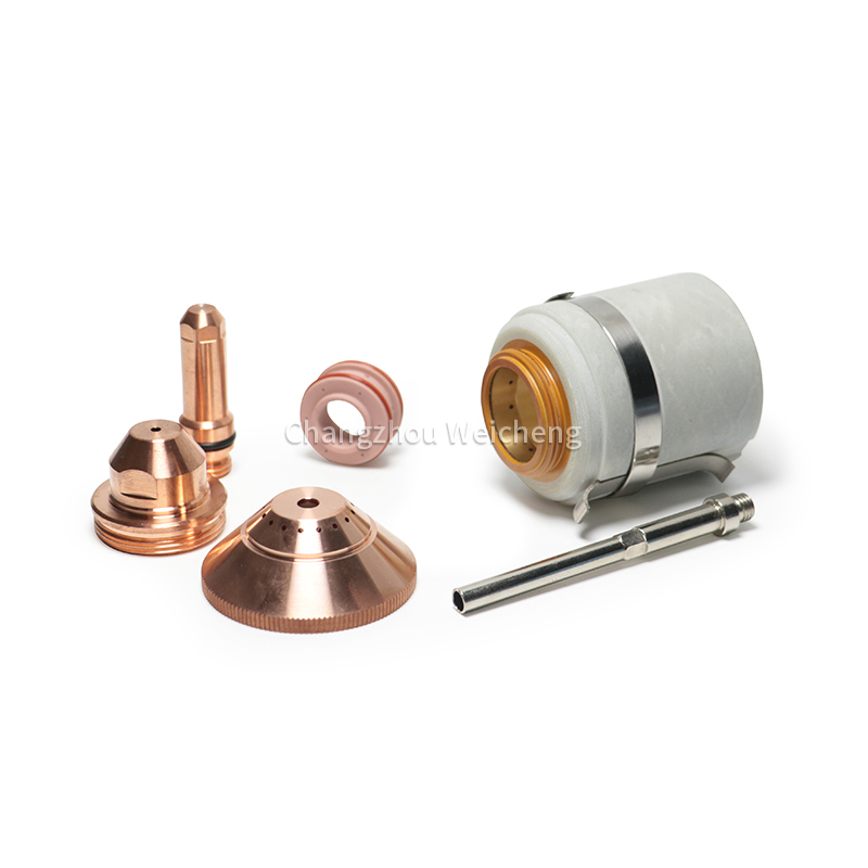 Électrode Plasma 220021, buse 020608, bouclier 020424, anneau tourbillonnant 020607 pour torche MAX200