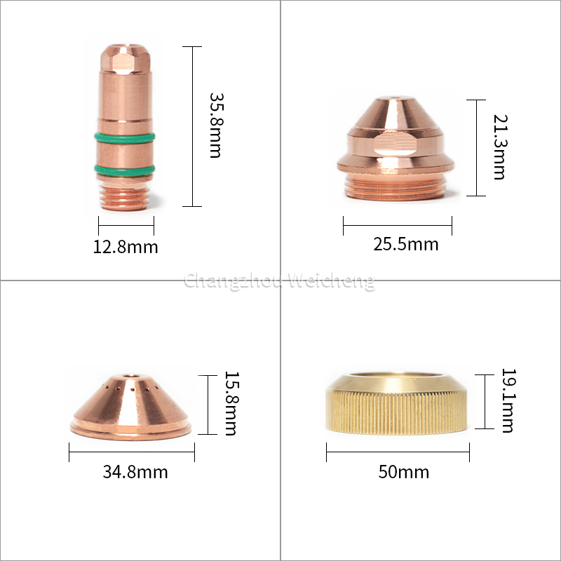 Torche de découpe Plasma YGX200, électrode consommable, buse YGX200203, bouclier YGX200204, capuchon de retenue YGX200205 YGX200206