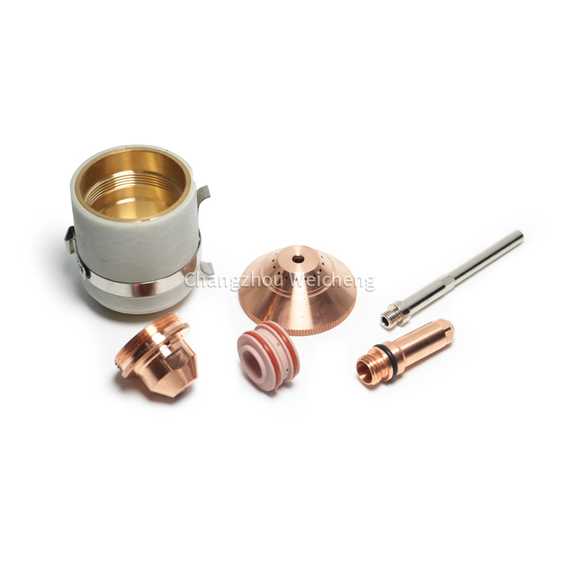 Électrode Plasma 220021, buse 020608, bouclier 020424, anneau tourbillonnant 020607 pour torche MAX200