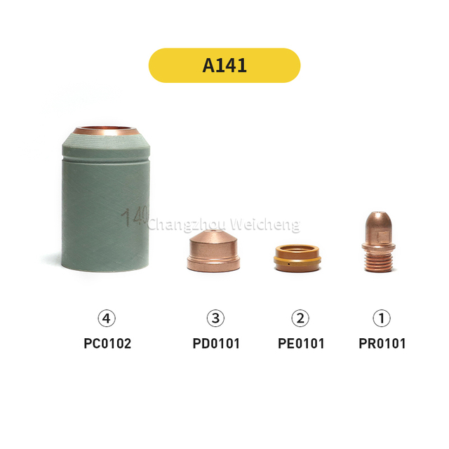 Machine de découpe Plasma, électrode PR0101, buse PD0101, bouclier PC0101 PC0102 pour torche Plasma A101 A141