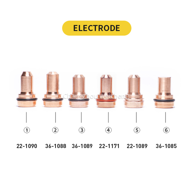 Électrode Plasma consommable de découpe Plasma 22-1089 22-1090 22-1171 36-1085 36-1088 36-1089 pour torche de découpe