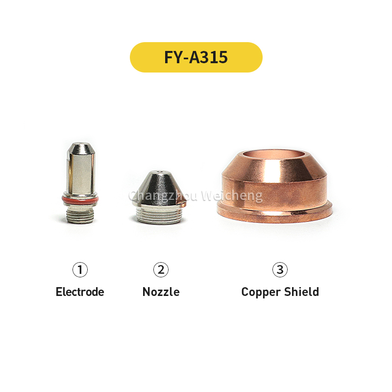 Bouclier de buse d'électrode consommable de découpe Plasma FY-A315 pour torche FY-A315