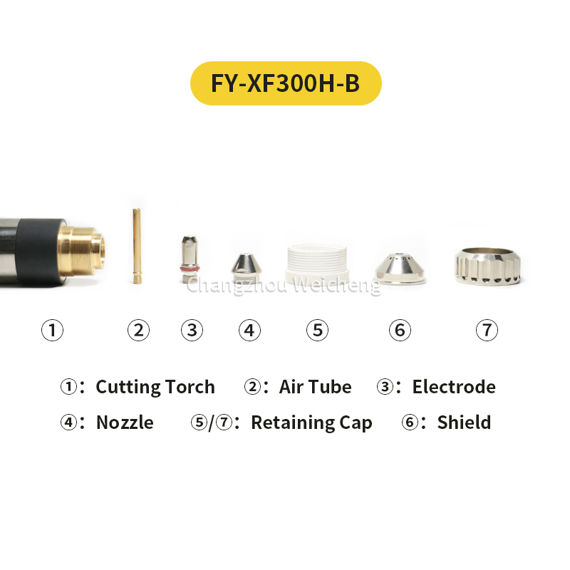  Torche de découpe plasma FY-XF300H-B Torche de refroidissement par eau