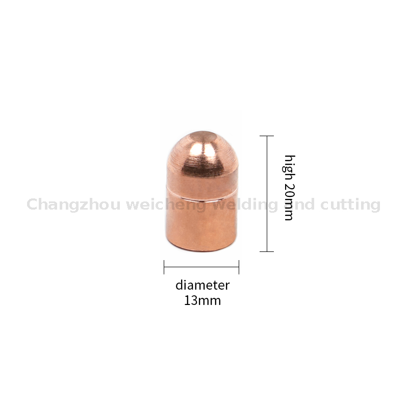 Matériau d'électrode de pointe de capuchon d'électrode de soudage par points ronds de haute qualité 13*20mm