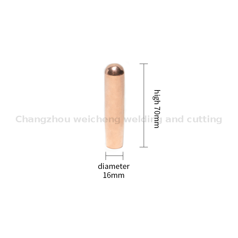 Capuchon d'électrode de soudage par points ronds de haute qualité, soudage par résistance 16x70mm