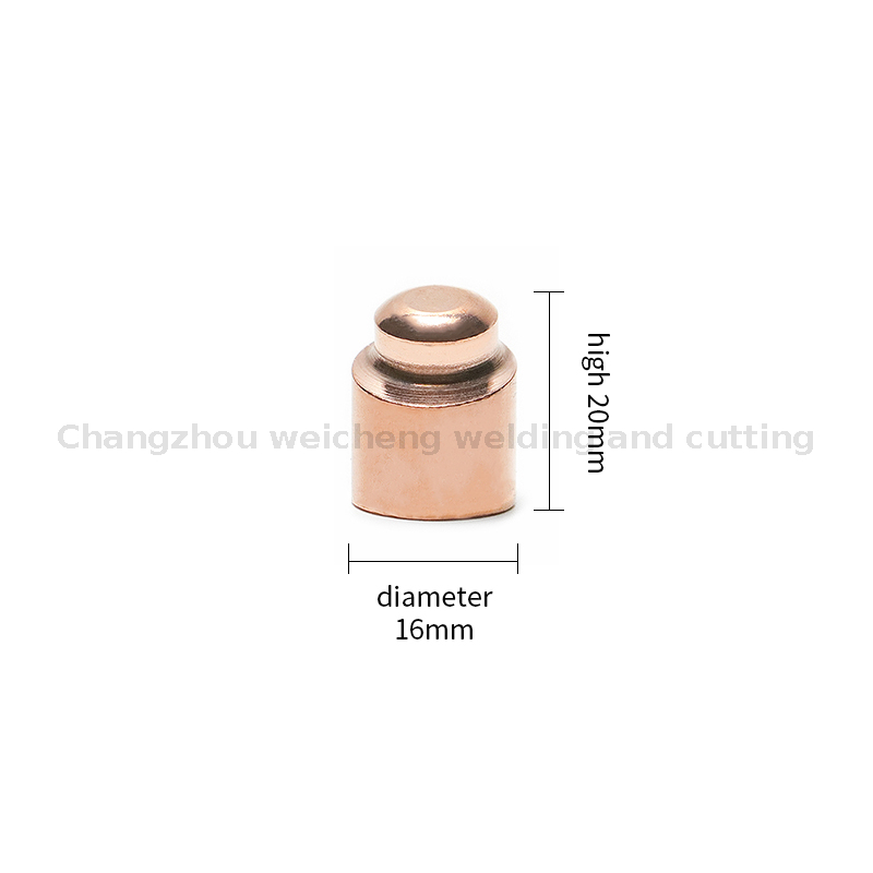 Matériau d'électrode de soudage par résistance de pointe de capuchon d'électrode inclinable de haute qualité 16*20mm