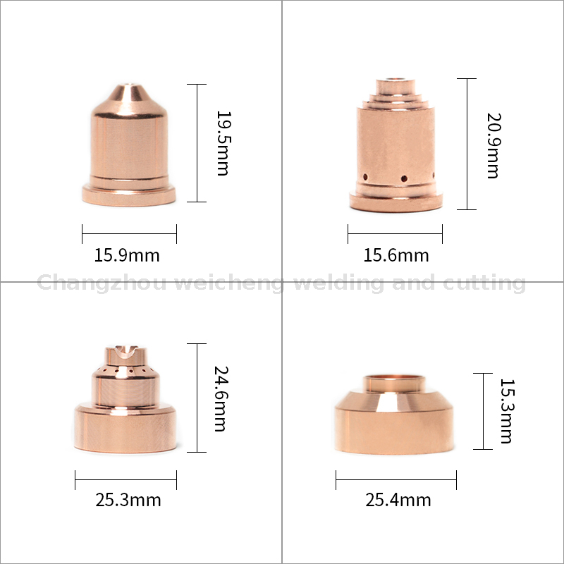 Électrode plasma PMX105 220777 220842 Buse 220816 220819 220930 Bouclier 220817 220818 Anneau tourbillonnant 220947 220857