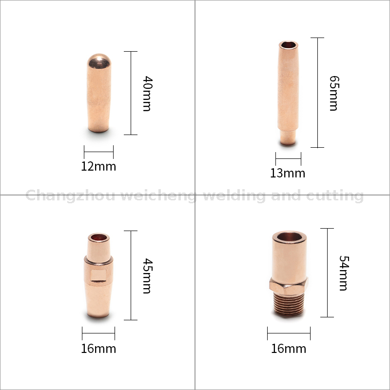 Pointe de capuchon d'électrode de pliage ronde et plate de haute qualité, soudage par résistance 12x40mm 20x20mm M6 16x70mm 25x85mm 