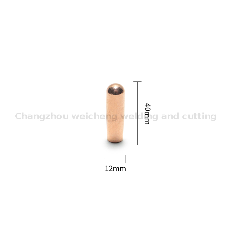 Capuchon d'électrode de soudage par points ronds de haute qualité, soudage par résistance 12x40mm