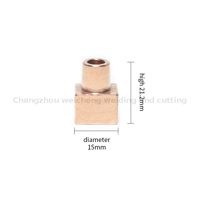 Capuchon d'électrode carrée de haute qualité, soudage par résistance 12x15-21mm