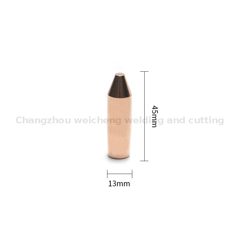 Soudage par résistance adapté aux besoins du client de pointe de chapeau d'électrode de soudage par points pointu 13*45mm